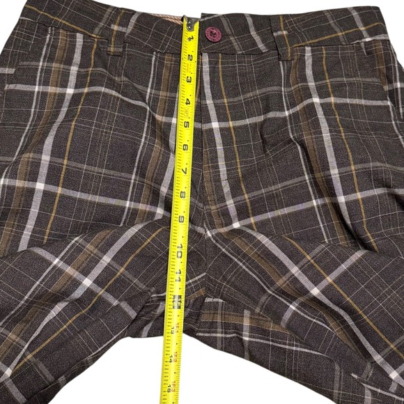 Y2K O'neill Brown Heather Plaid Polyester Blend Shorts‎ Men's 31 (Fits 31.5) - Picture 8 of 10